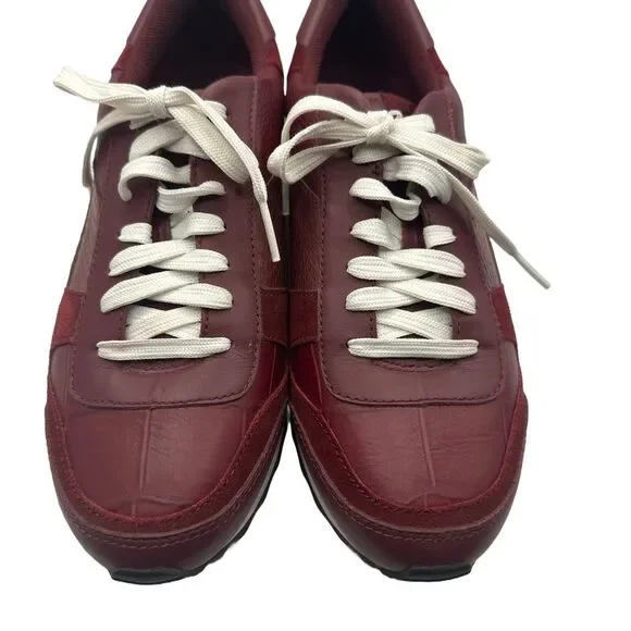 Coach Women’s “Moonlight Patchwork” sneakers NWOT Burgundy size 8M - Picture 5 of 12